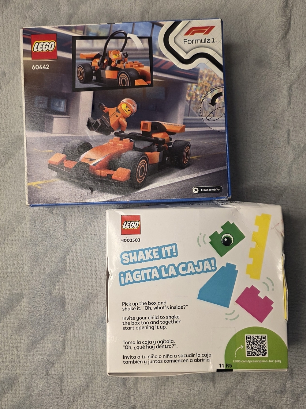 LEGO Orange Formula 1 Race Car Set - Orange and Black
